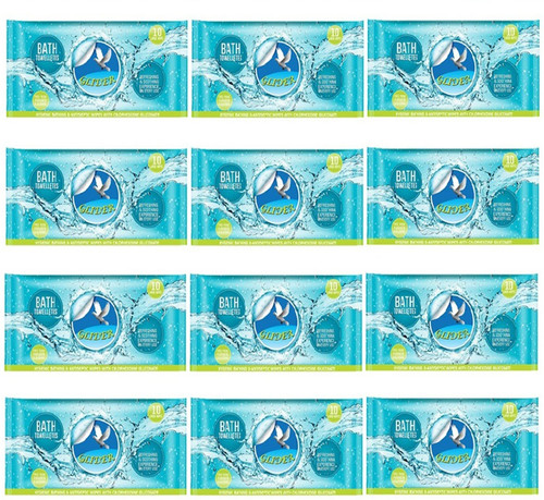 GLIDER Bath Wipes for Adults | Body Cleansing Wipes | Aloe Vera & Vitamins(Pack of 12