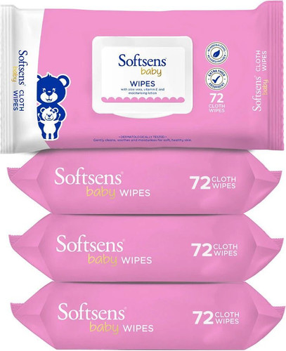 Softsens Baby Wipes With Aloe Vera & Moisturising Lotion