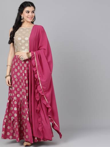 AKS Couture Printed Stitched Lehenga Choli - Buy AKS Couture Printed Stitched Lehenga Choli Online at Best Prices in India | Flipkart.com