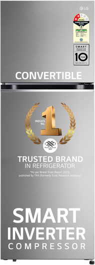 LG 343 L Frost Free Double Door 2 Star Convertible Refrigerator  with Smart Inverter With Multi Air Flow Cooling, Smart Connect & Deodorizer (Shiny St