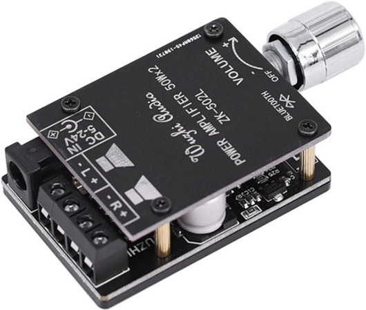 SG Flash HC Audio Amplifier Board 2 Channel 5V-24V2x50W Digital Stereo Module ZK-502L Electronic Components Electronic Hobby Kit