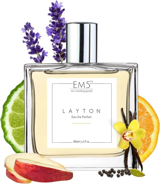 Em5 Layton Unisex Perfume | Vanilla Woody Warm & Spicy | Luxury Gift for Him / Her Eau de Parfum  -  50 ml (For Men & Women)
