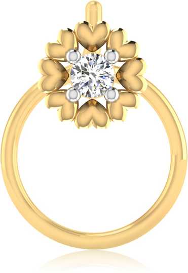 Gold Nose Rings Designs Buy Gold Nose Pins Studs Online At Best