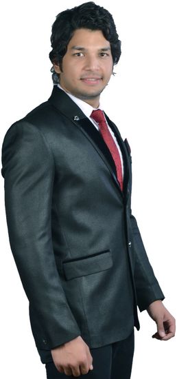 Bregeo Fashion Solid Tuxedo Style Party Casual Festive Wedding