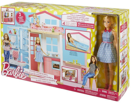 barbie 2 story house