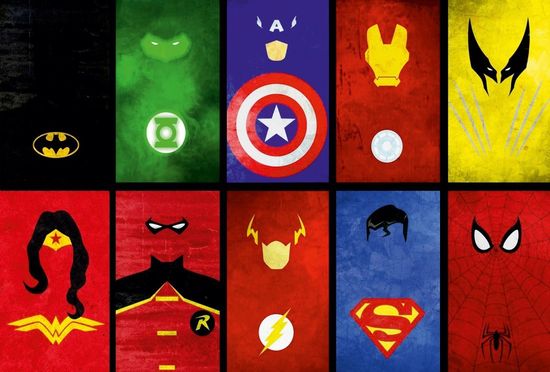 Athah Minimal Art Poster Superheroes Minimalist Poster Paper Print Rolled Paper Print