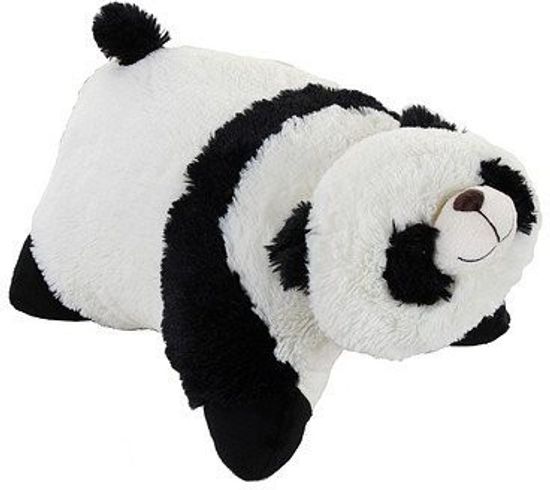 Pillow Pets Genuine My Comfy Panda Large 18 Black And White