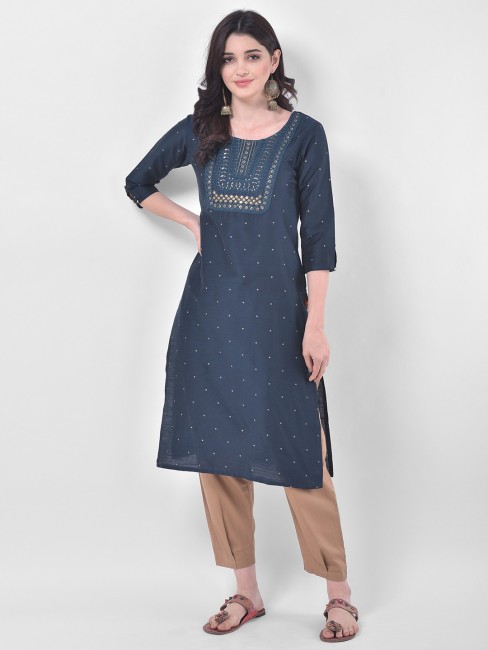 SPAN BY TIPS AND TOPS RAYON FULL STICHED KURTIS WHOLESALE 6 PCS