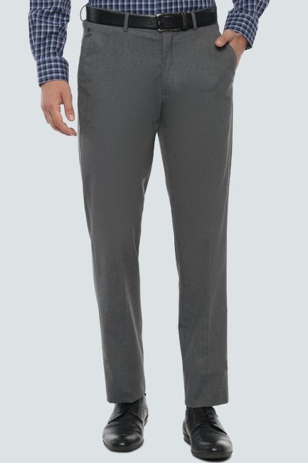 Louis Philippe Men's Relaxed Fit Formal Trousers (LPTPMRGBZ73818_Beige_38)  : : Fashion