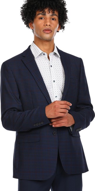 Ted Baker | Grey Pale Blue Check Slim Trouser |The Shirt Store