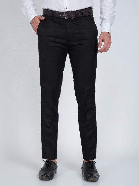 Lavi Cotlook PV Blend FormalTrousers For Man formal pants Black  Black  pant  trousers for men  official pant 