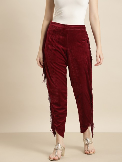 Buy Red Trousers  Pants for Women by Glamorous Online  Ajiocom