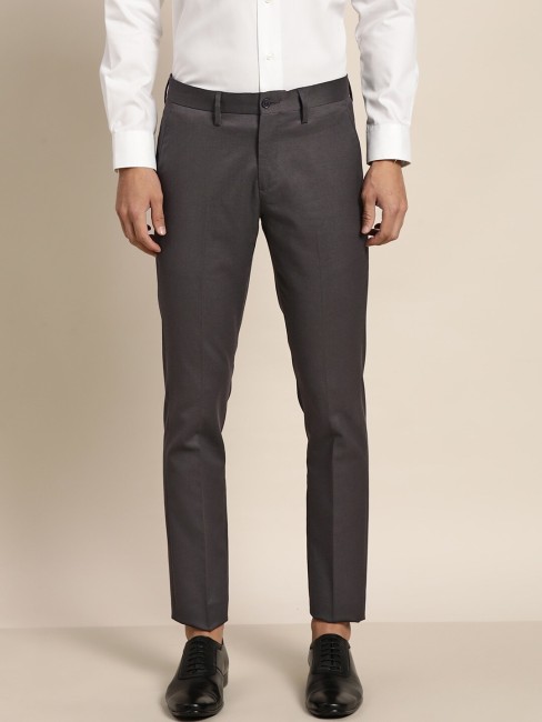 INVICTUS Slim Fit Men Grey Trousers  Price History