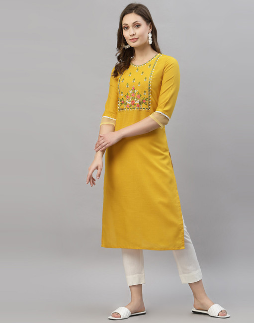 20 Latest Collection of Silk Kurtis For Women - Trending Models