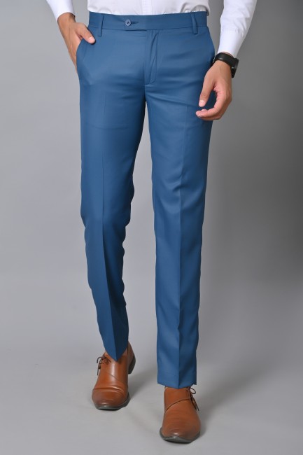 Buy Navy Blue Trousers  Pants for Men by CODE BY LIFESTYLE Online   Ajiocom