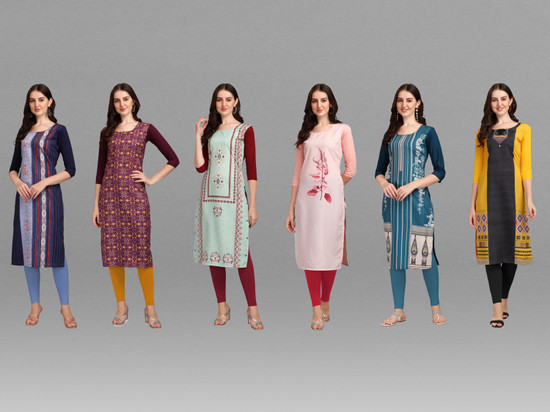 Buy Rangita Women 100% Cotton Yellow Gota Lace At Yoke Calf Length Kurti  Gathered At Waist Online at Best Prices in India - JioMart.