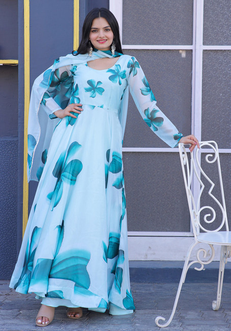 Vastani Enterprise FlaredAline Gown Price in India  Buy Vastani  Enterprise FlaredAline Gown online at Flipkartcom
