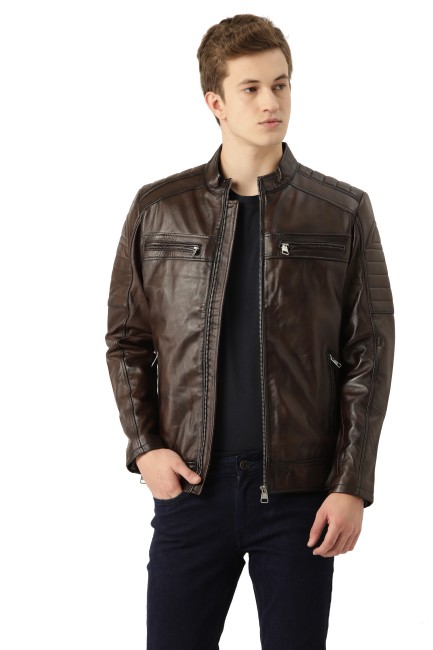 Leather Jacket for Men (Black, M): Buy Online at Best Price in Egypt - Souq  is now Amazon.eg