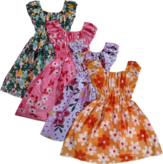 Rose Printed New Designs Of Baby Frocks  The Bobo Store