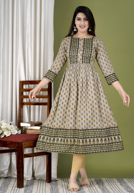 Latest 50 Cotton Kurti Designs For Women (2022) - Tips and Beauty