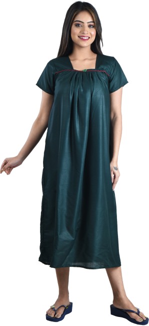 Full Sleeve Womens Night Dresses And Nighties - Buy Full Sleeve