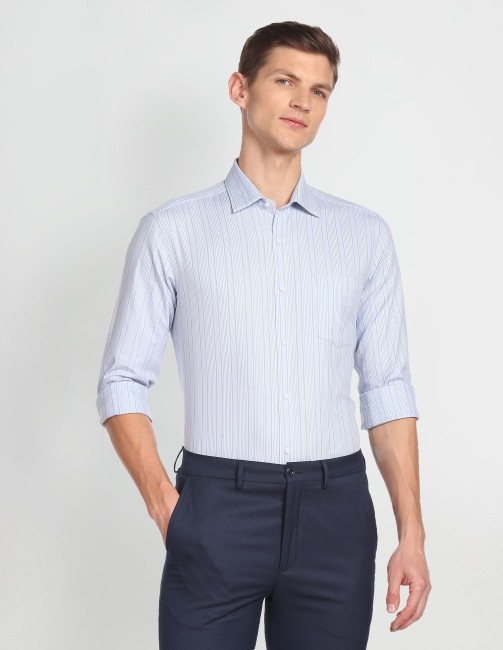 Blue Shirt Combination Pants Ideas | Blue Shirt Matching Pants - TiptopGents