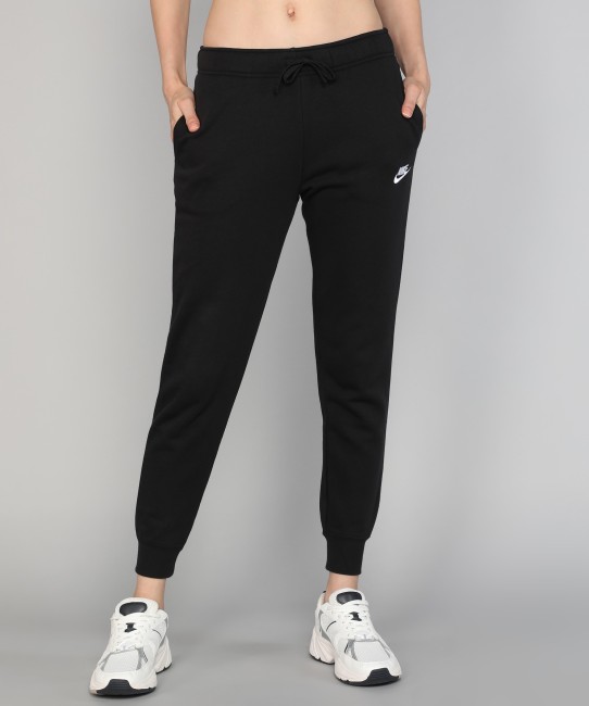 Pants and jeans Nike Sportswear Essential Women's High-Rise Curve Pants  Black/ White | Footshop