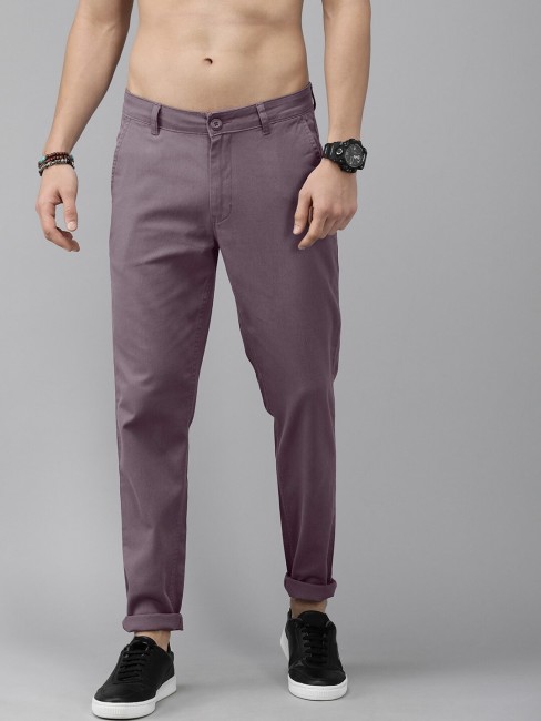 CRAMLIN Slim Fit Men Purple Trousers  Buy CRAMLIN Slim Fit Men Purple  Trousers Online at Best Prices in India  Flipkartcom
