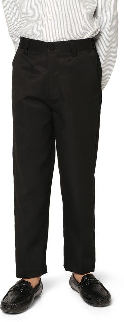Buy Choupette Kids Black Classical Regular Fit Trousers for Boys Online   Tata CLiQ Luxury