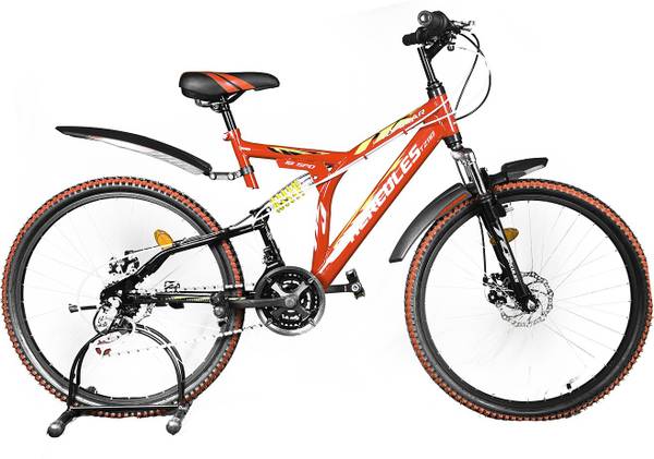 HERCULES Topgear Tz-110 DX2 26T Ms DualDisc Black&Red 26 T Mountain Cycle
