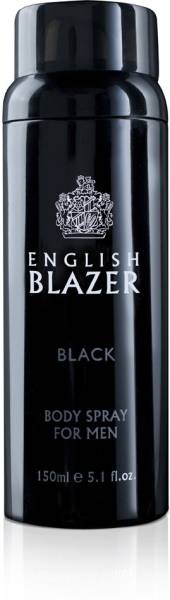 English BLAZER Black Deodorant Spray - For Men