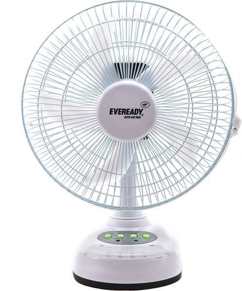 EVEREADY RF-04 Standard Rechargeable Table Fan with LED 5 Blade Table Fan