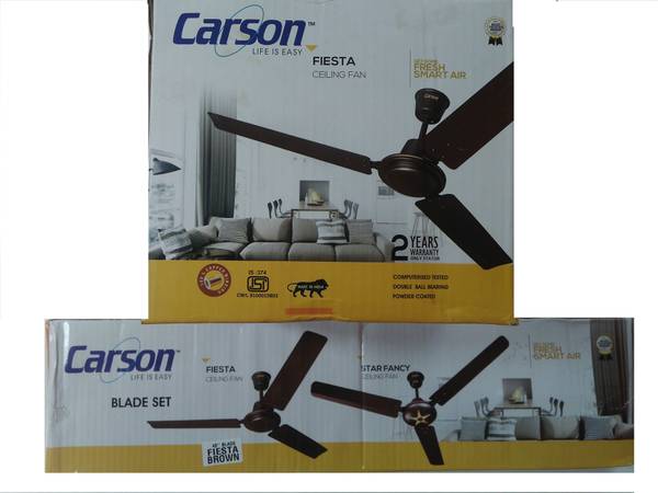 Buy Solimo Swirl Ceiling Fan Brown Online At Lowest Price In India