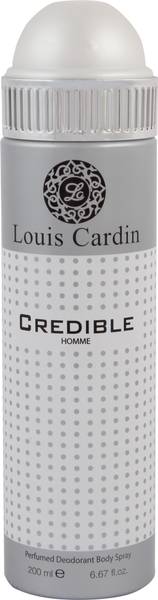 Louis Cardin Credible Homme Perfumed Deodorant Body Spray 200ml