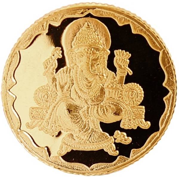 Bangalore Refinery 1 Gram Ganesh 24 (999) K 1 g Gold Coin