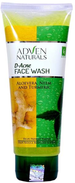 Adven Naturals D-Acne with Aloevera, Neem & Turmeric Face Wash