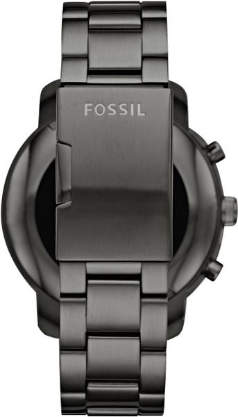 fossil men grey explorist hr smartwatch ftw4012