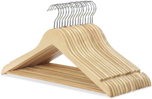 SAJAN Wooden Shirt Pack of 11 Hangers For Shirt