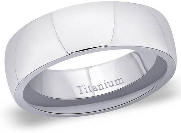 Karatcart Karatcart Titanuium Silver Band Ring For Men Alloy