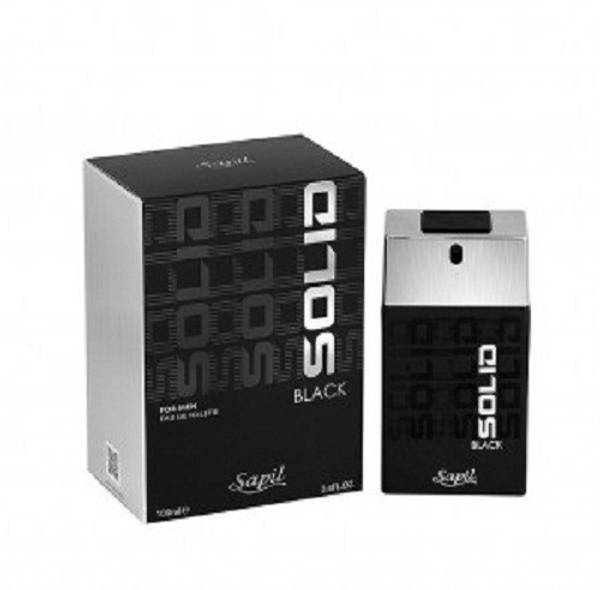 Sapil SOLID BLACK PERFUME FOR MEN IMPORTED FROM UAE Eau de Parfum - 100 ml