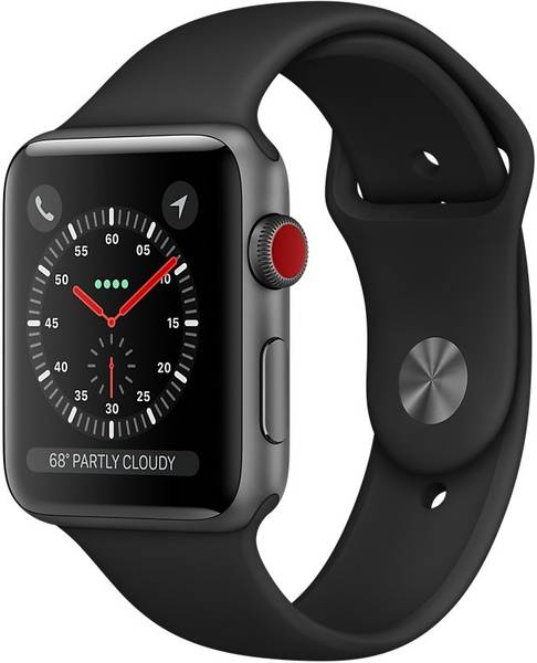 Buy Apple Watch Series 3 GPS + Cellular Smartwatch (Black ...
