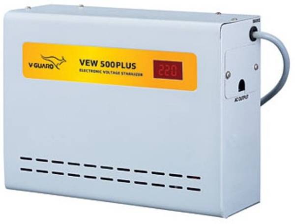 V-Guard VEW 500 PLUS FOR AC UP TO 2 TON (90V-300V) VOLTAGE STABILIZER