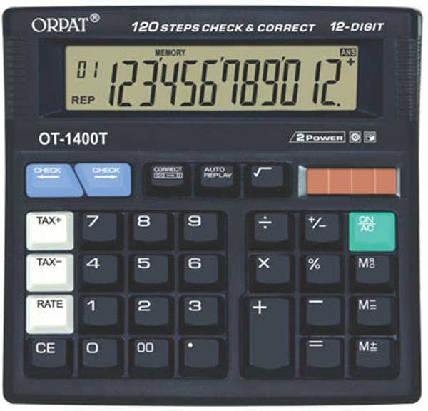 ORPAT 12-Digit Computer Button Basic Calculator