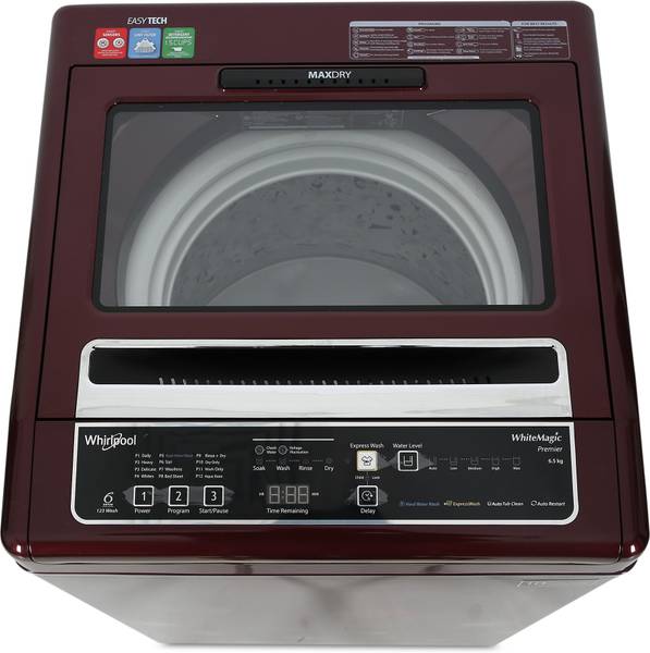 whirlpool 6.5 kg white magic elite