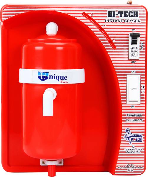 HI-TECH UNIQUE 1.5 L Instant Water Geyser (UNIQUE, Red)