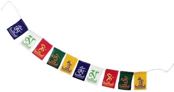 SEGGO Tibetan Buddhist Prayer Flag For Royal Enfield Continental GT 650 Rectangle Outdoor Flag