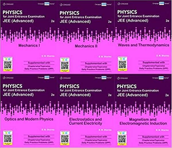 Cengage Physics Set Of 6 Books 2019 Paperback, B. M. Sharma (Waves And Thermodynamics, Mechanics I, Mechanics II, Electrostatics And Current Electricity, Optics And Modern Physics, Magnetism And Electromagnetic Induction)  (Paperback, CENGAGE TEAM)