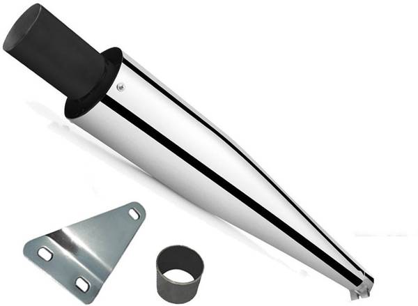 Dhe Best Wild Boar/Wildboar Front Black Glasswool/Filter Exhaust Silencer Royal Enfield Classic 350 Royal Enfield Classic 350 Full Exhaust System