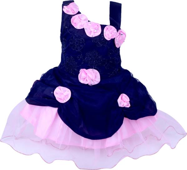 Girls midi knee length party dress discount
