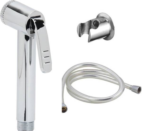 Aquafit ABS Health Faucet With 1.5 Meter Flexible Tube And PVC Wall Hook Faucet Set Health Faucet- (Wall Mount Installation Type) Health Faucet